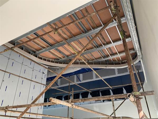 Showroom interior construction at BYD, ATL Complex, Montego Bay