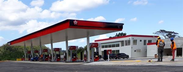 Completed Texaco service station